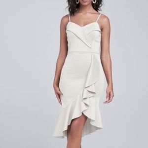 Ruffle  Dress white size Large brand New